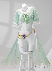 Game Identity V Demi Bourbon Barmaid Sea Salt Mocktail Halloween Cosplay Costume Full Set
