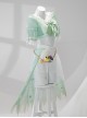 Game Identity V Demi Bourbon Barmaid Sea Salt Mocktail Halloween Cosplay Costume Full Set