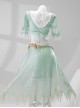 Game Identity V Demi Bourbon Barmaid Sea Salt Mocktail Halloween Cosplay Costume Full Set