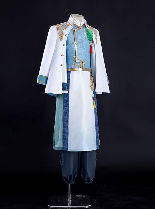 Game Identity V White Guard The Soul Of Umbrella Under The Truth Halloween Cosplay Costume Set Without Hat And Shoes