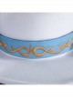 Game Identity V White Guard The Soul Of Umbrella Under The Truth Halloween Cosplay Accessories White Embroidered Hat