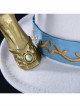 Game Identity V White Guard The Soul Of Umbrella Under The Truth Halloween Cosplay Accessories White Embroidered Hat