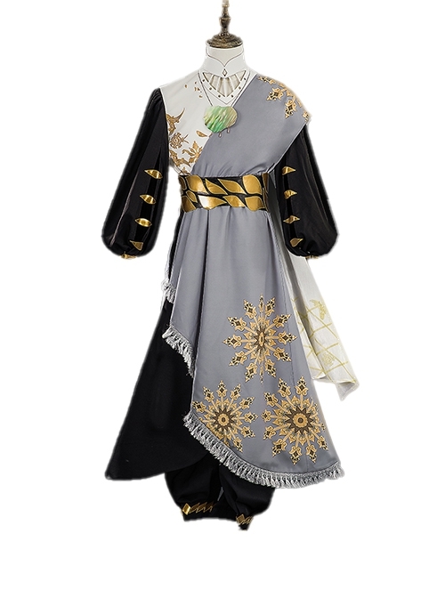 Game Identity V Aesop Carl Embalmer World Travel Series Halloween Cosplay Costume Full Set