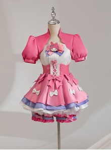 Game Identity V Lily Barriere Cheerleader Sanrio Characters Big Star Crossover Collaboration Halloween Cosplay Costume Full Set