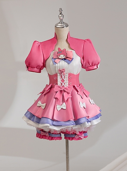 Game Identity V Lily Barriere Cheerleader Sanrio Characters Big Star Crossover Collaboration Halloween Cosplay Costume Full Set