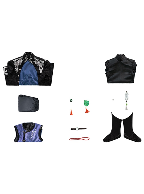 Game Identity V Black Guard The Soul Of Umbrella Under The Truth Halloween Cosplay Costume Set Without Hat And Shoes