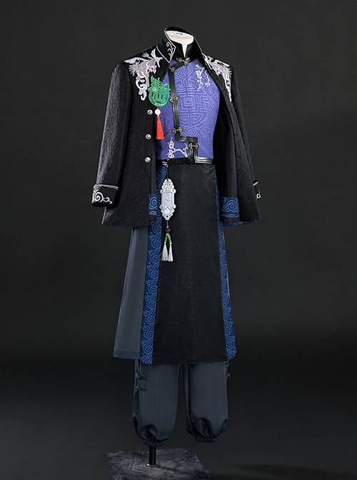 Game Identity V Black Guard The Soul Of Umbrella Under The Truth Halloween Cosplay Costume Set Without Hat And Shoes