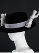 Game Identity V Black Guard The Soul Of Umbrella Under The Truth Halloween Cosplay Black Embroidered Hat