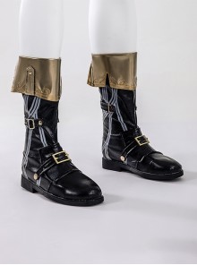 Game Identity V Naib Subedar Mercenary Cabinet Of Curiosities Halloween Cosplay Accessories Black Boots