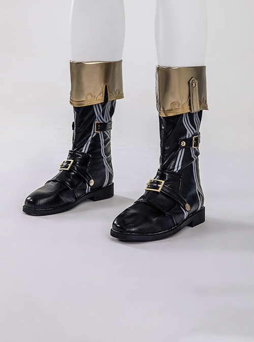 Game Identity V Naib Subedar Mercenary Cabinet Of Curiosities Halloween Cosplay Accessories Black Boots