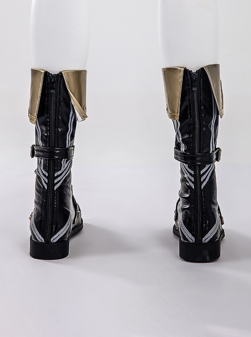 Game Identity V Naib Subedar Mercenary Cabinet Of Curiosities Halloween Cosplay Accessories Black Boots