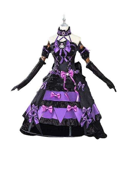 Game Identity V Sanrio Big Star Collaboration Mary Bloody Queen Halloween Cosplay Costume Full Set