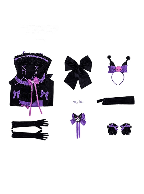 Game Identity V Sanrio Big Star Collaboration Mary Bloody Queen Halloween Cosplay Costume Full Set
