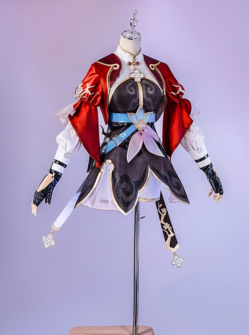 Game Honkai Star Rail March 7th Xianzhou Alliance Halloween Cosplay Costume Full Set