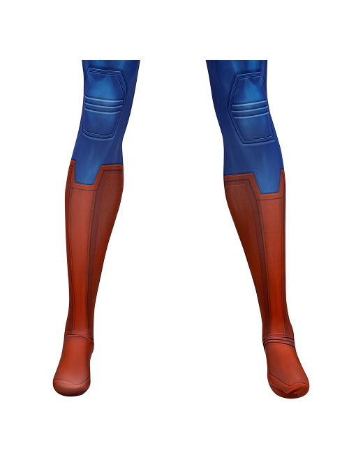 Movie Superman Legacy Superman Bodysuit Halloween Cosplay Costume Full Set