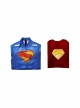 Movie Superman Legacy Superman Bodysuit Halloween Cosplay Costume Full Set