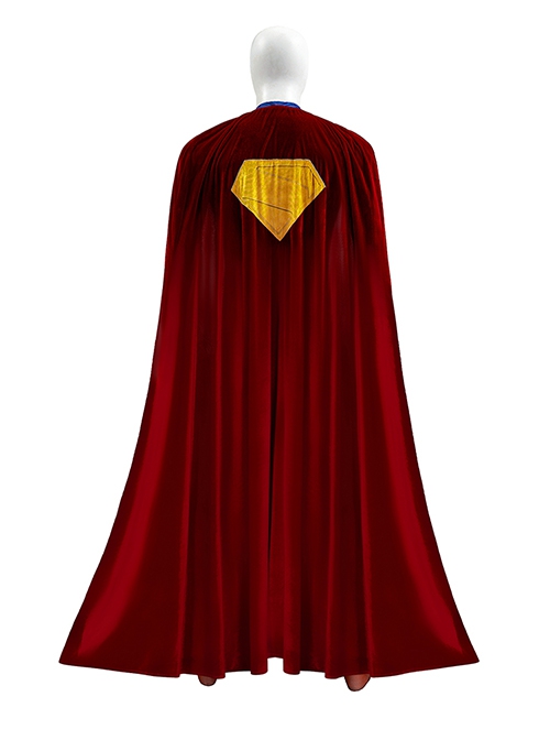 Movie Superman Legacy Superman Bodysuit Halloween Cosplay Costume Full Set