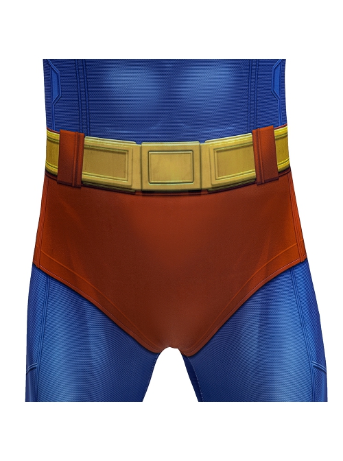 Movie Superman Legacy Superman Bodysuit Halloween Cosplay Costume Full Set