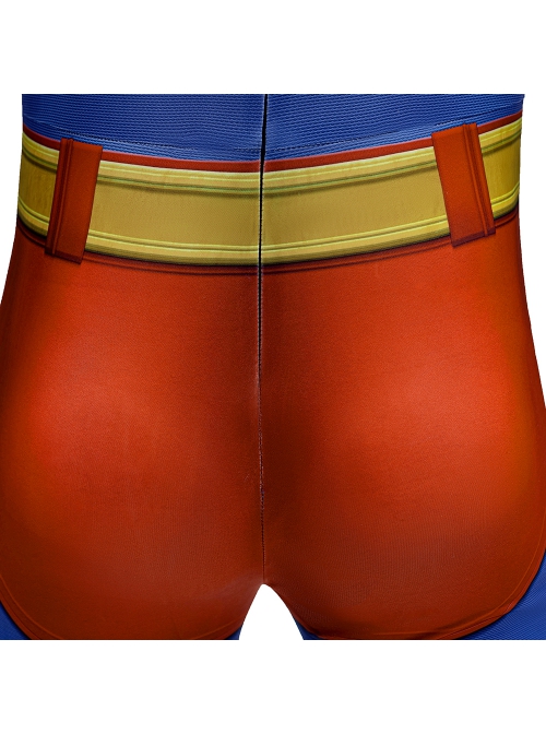 Movie Superman Legacy Superman Bodysuit Halloween Cosplay Costume Full Set