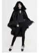 Lace Decorated Gothic Velvet Long Fur Warm Fleece Black Cloak