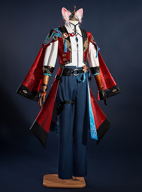 Game Honkai Star Rail Jiao Qiu Halloween Cosplay Costume Full Set