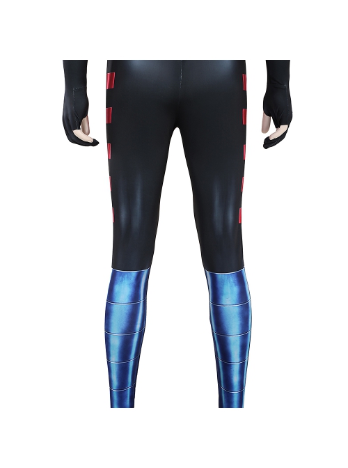 X-MEN 97 Gambit Remy Etienne LeBeau Bodysuit Halloween Cosplay Costume Set Without Shoes