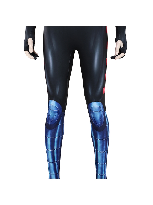 X-MEN 97 Gambit Remy Etienne LeBeau Bodysuit Halloween Cosplay Costume Set Without Shoes