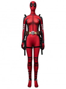 Deadpool & Wolverine Female Deadpool Regular Edition Bodysuit Halloween Cosplay Costume Set Without Prop Swords Without Prop Guns