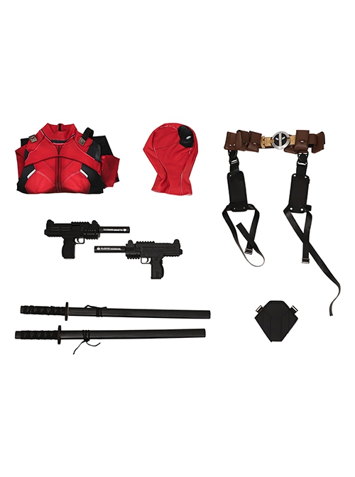 Deadpool & Wolverine Female Deadpool Regular Edition Bodysuit Halloween Cosplay Costume Set Without Prop Swords Without Prop Guns