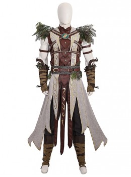 Game Baldur's Gate 3 Halsin Halloween Cosplay Costume Set Without Shoes