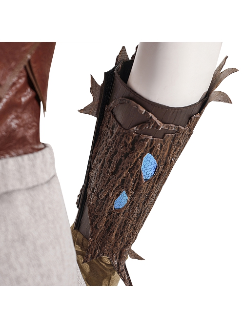 Game Baldur's Gate 3 Halsin Halloween Cosplay Costume Set Without Shoes