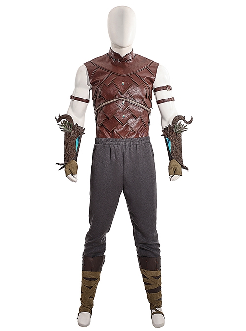 Game Baldur's Gate 3 Halsin Halloween Cosplay Costume Set Without Shoes