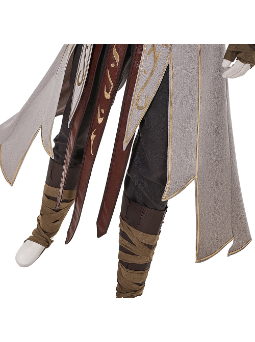 Game Baldur's Gate 3 Halsin Halloween Cosplay Costume Set Without Shoes