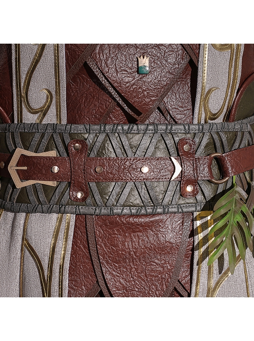 Game Baldur's Gate 3 Halsin Halloween Cosplay Costume Set Without Shoes