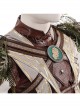 Game Baldur's Gate 3 Halsin Halloween Cosplay Costume Set Without Shoes