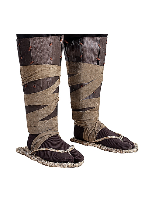 Game Baldur's Gate 3 Halsin Halloween Cosplay  Accessories Straw Herringbone Slippers