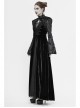 Gothic Bubble Trumpet Sleeve Beaded Tassel Lace Velvet Black Small Shawl