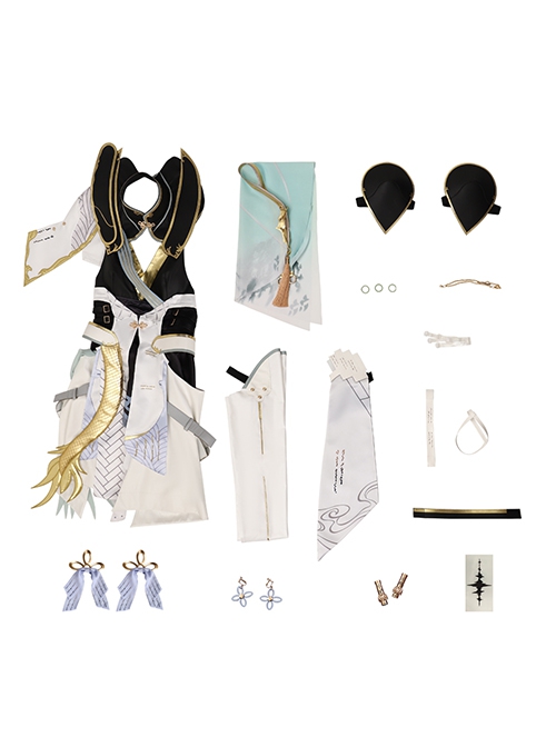 Game Wuthering Waves Jinhsi Halloween Cosplay Costume Full Set