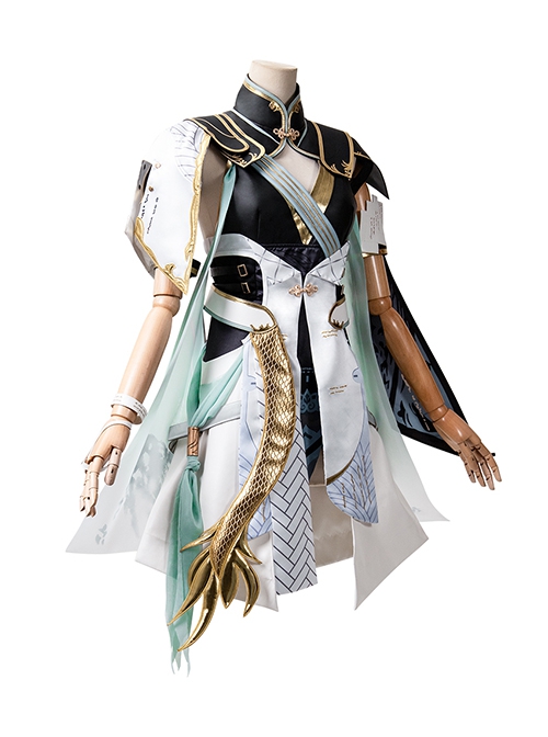 Game Wuthering Waves Jinhsi Halloween Cosplay Costume Full Set
