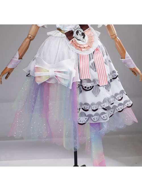 Game Honor Of Kings Dolia 520 Valentine's Day Heart Note Skins Halloween Cosplay Costume Full Set