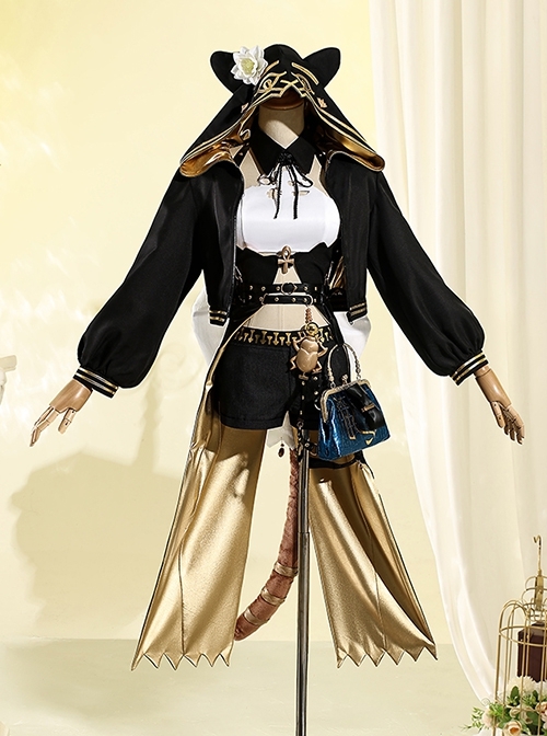 Game Arknights Pepe Halloween Cosplay Costume Full Set