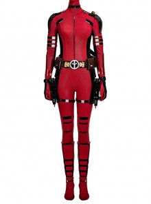 Deadpool & Wolverine Female Deadpool Bodysuit Halloween Cosplay Costume Set Without Shoes Without Helmet Without Props