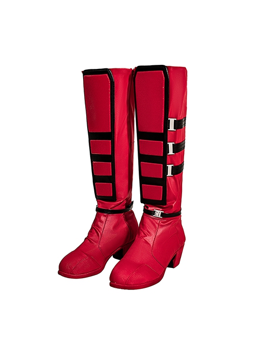 Deadpool & Wolverine Female Deadpool Bodysuit Halloween Cosplay Costume Accessories Shoes And Helmet
