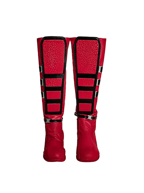 Deadpool & Wolverine Female Deadpool Bodysuit Halloween Cosplay Costume Accessories Shoes And Helmet