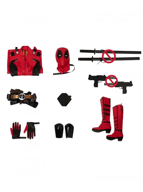 Deadpool & Wolverine Female Deadpool Bodysuit High-End Version Halloween Cosplay Costume Set Without Prop Swords Without Prop Guns