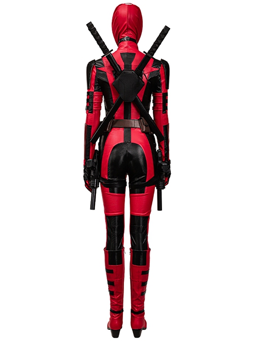 Deadpool & Wolverine Female Deadpool Bodysuit High-End Version Halloween Cosplay Costume Set Without Prop Swords Without Prop Guns