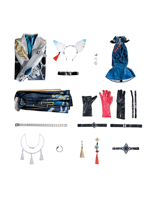 Game Honkai Star Rail Feixiao Halloween Cosplay Costume Full Set