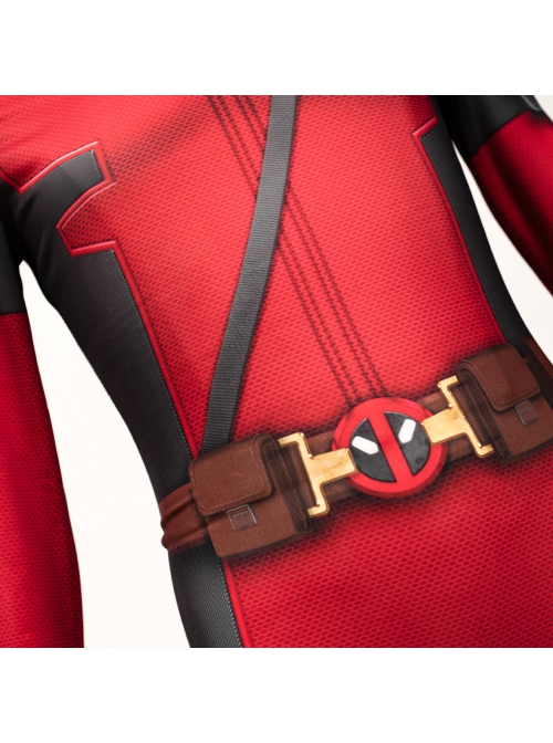 Movie Deadpool & Wolverine Baby Deadpool Children Bodysuit Halloween Cosplay Costume Set