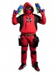 Movie Deadpool & Wolverine Deadpool Children Hoodie Halloween Cosplay Costume Set Without Helmet And Shoes And Pistol