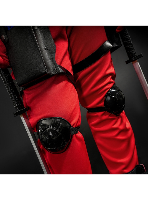 Movie Deadpool & Wolverine Deadpool Children Hoodie Halloween Cosplay Costume Set Without Helmet And Shoes And Pistol